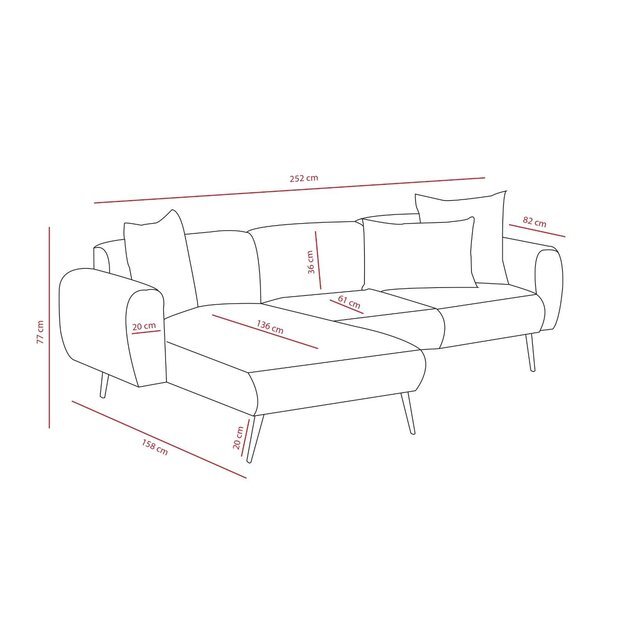 Kampinė sofa