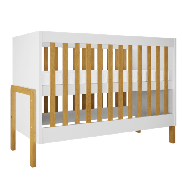 KUBI Baby bed Kubi white without drawer without mattress 124/66, White